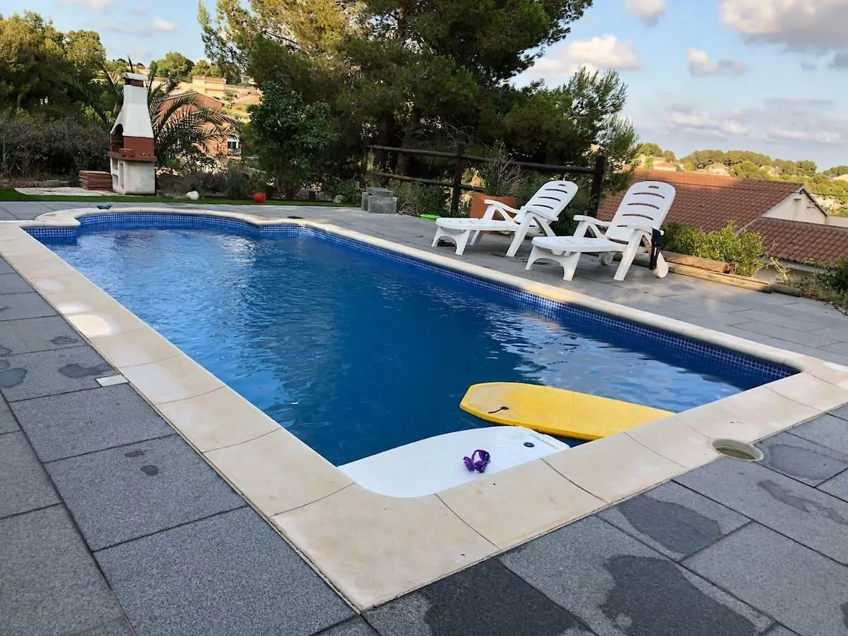 Villa Casa Bella Vista en montaña con vistas al mar y piscina privada Cunit 0*,